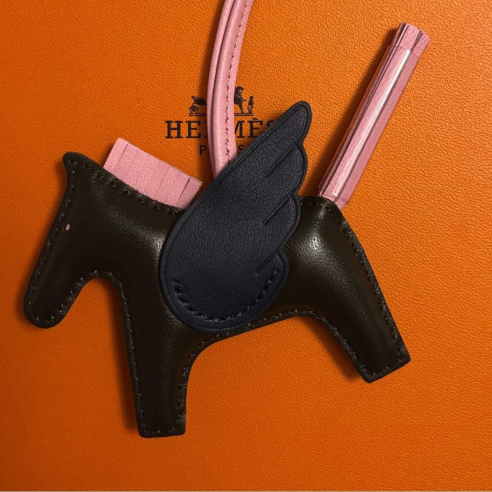Brown Leather Horse Pegasus Bag Charm